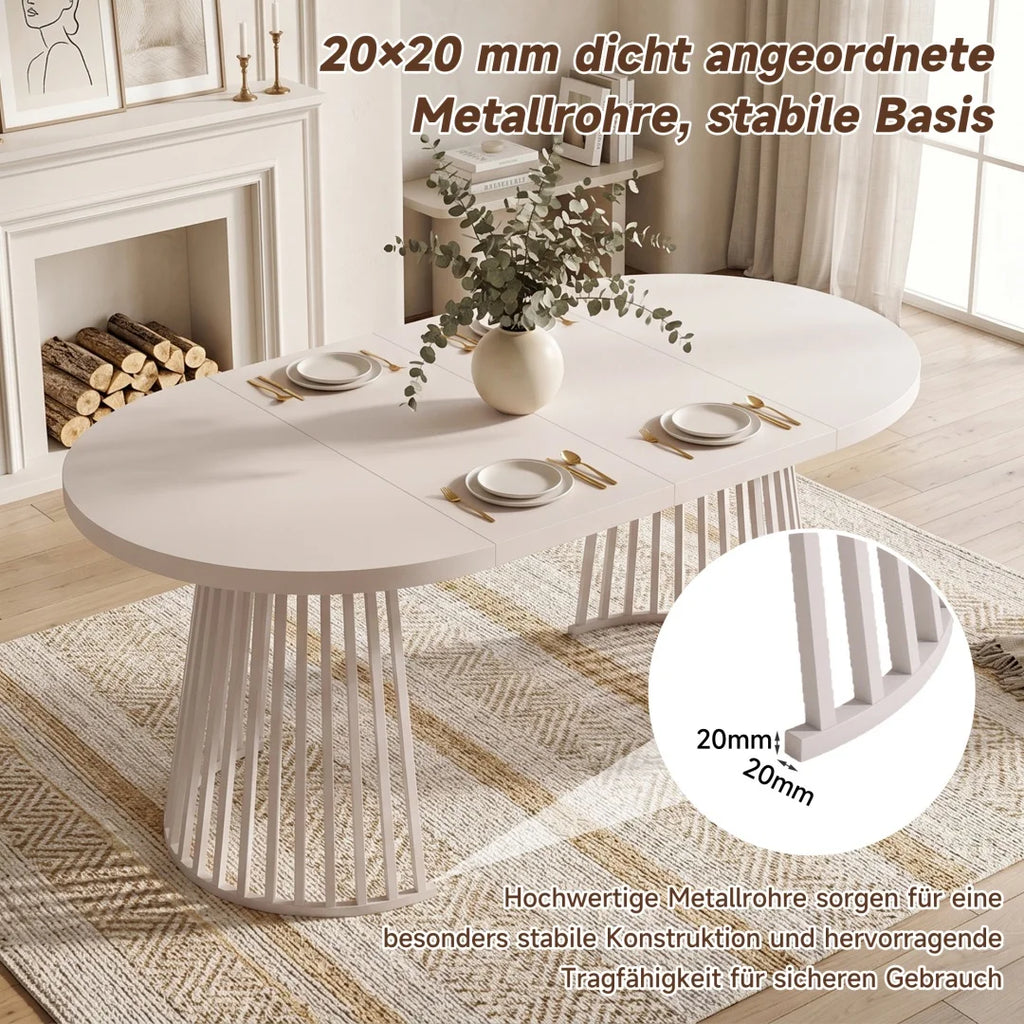 Table extensible 100-138-176 cm, deux allonges