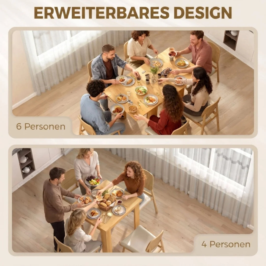 Table extensible compacte 70-140 × 80 cm