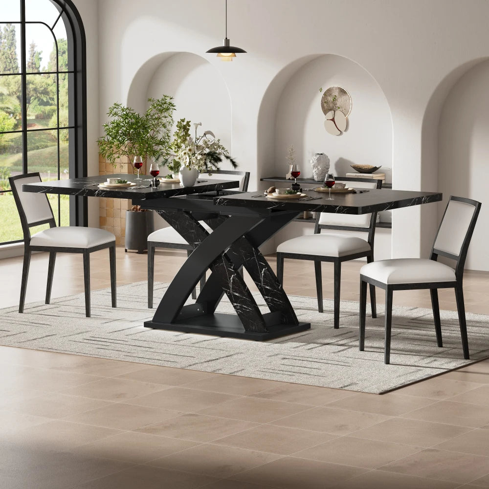 Table extensible 120-160 cm, 6 personnes