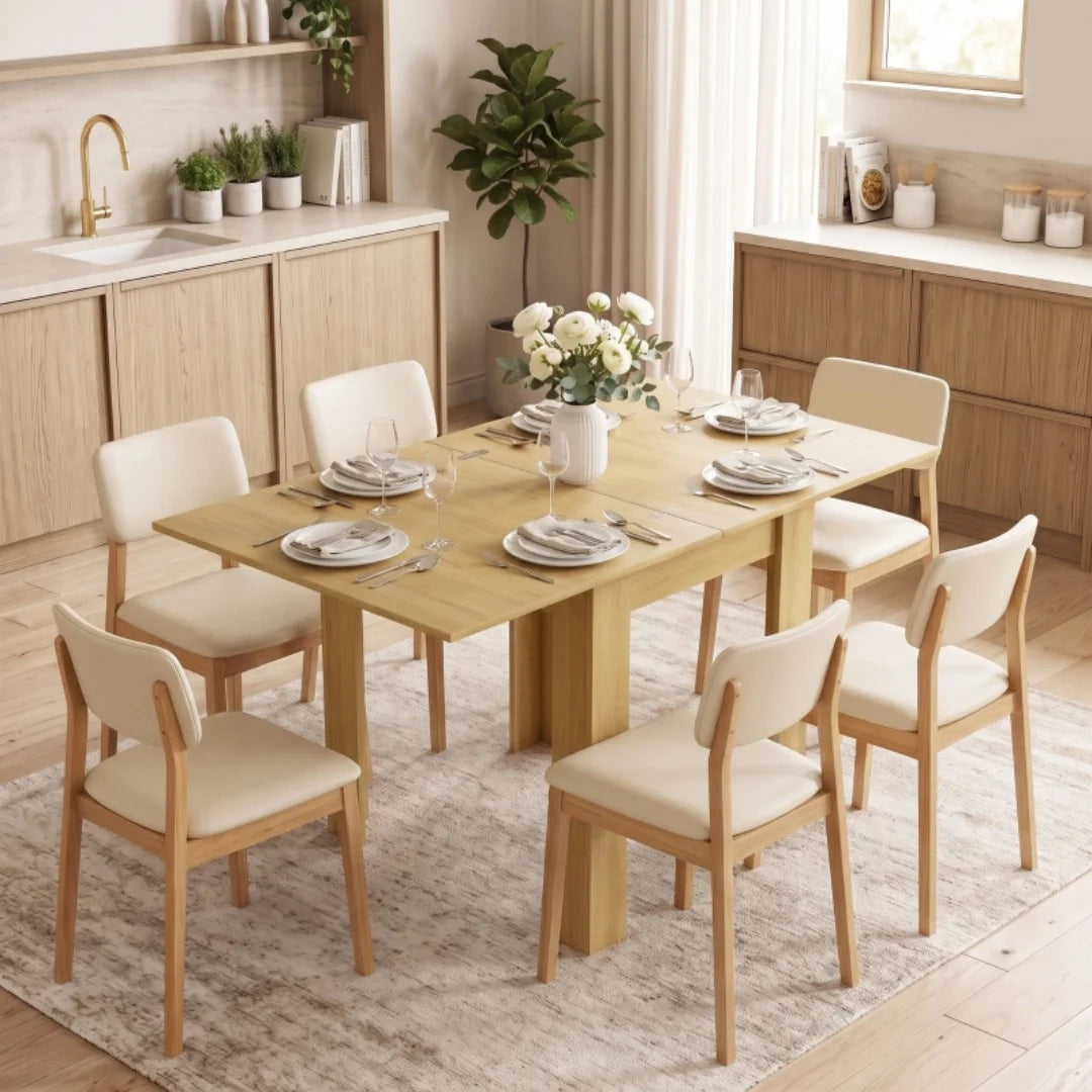 Table extensible compacte 70-140 × 80 cm