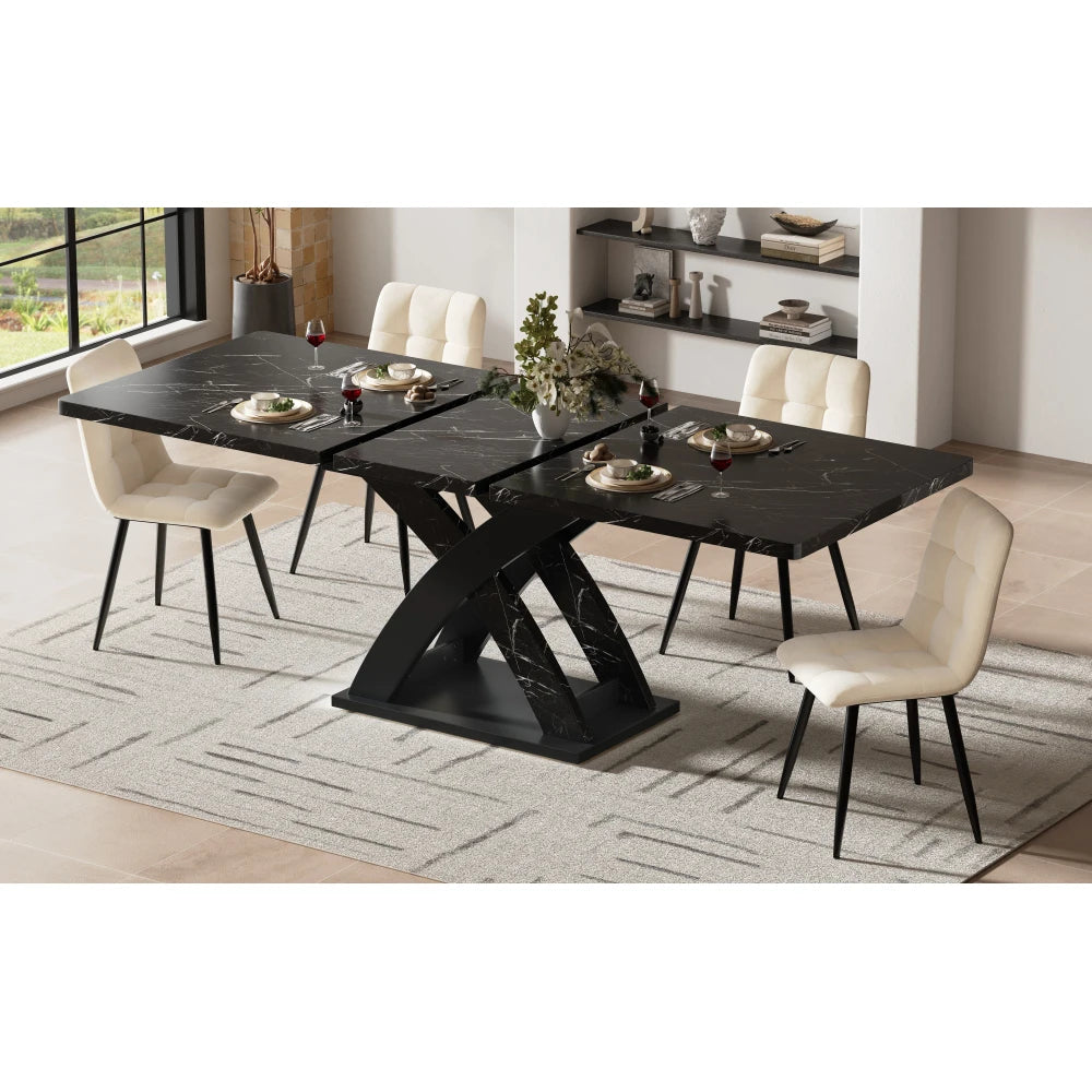 Table extensible 120-160 cm, 6 personnes