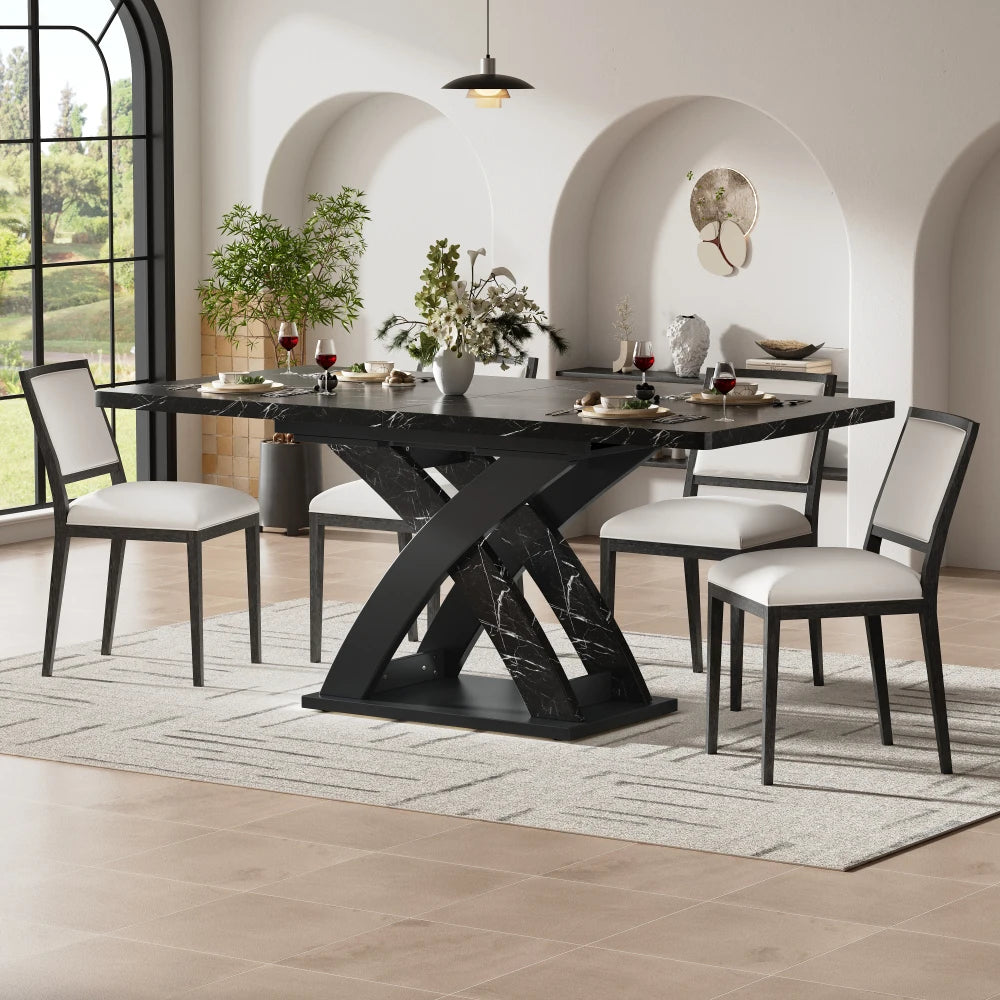 Table extensible 120-160 cm, 6 personnes