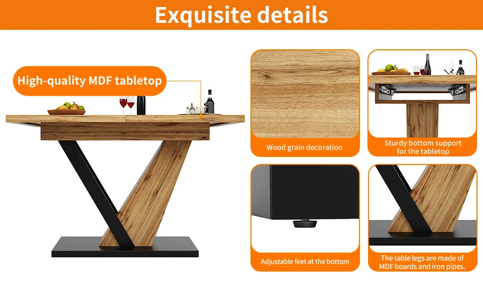 Table extensible 120-160 × 75 cm