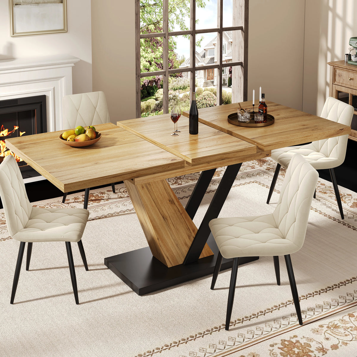 Table extensible 120-160 × 75 cm
