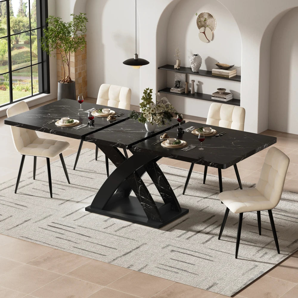 Table extensible 120-160 cm, 6 personnes