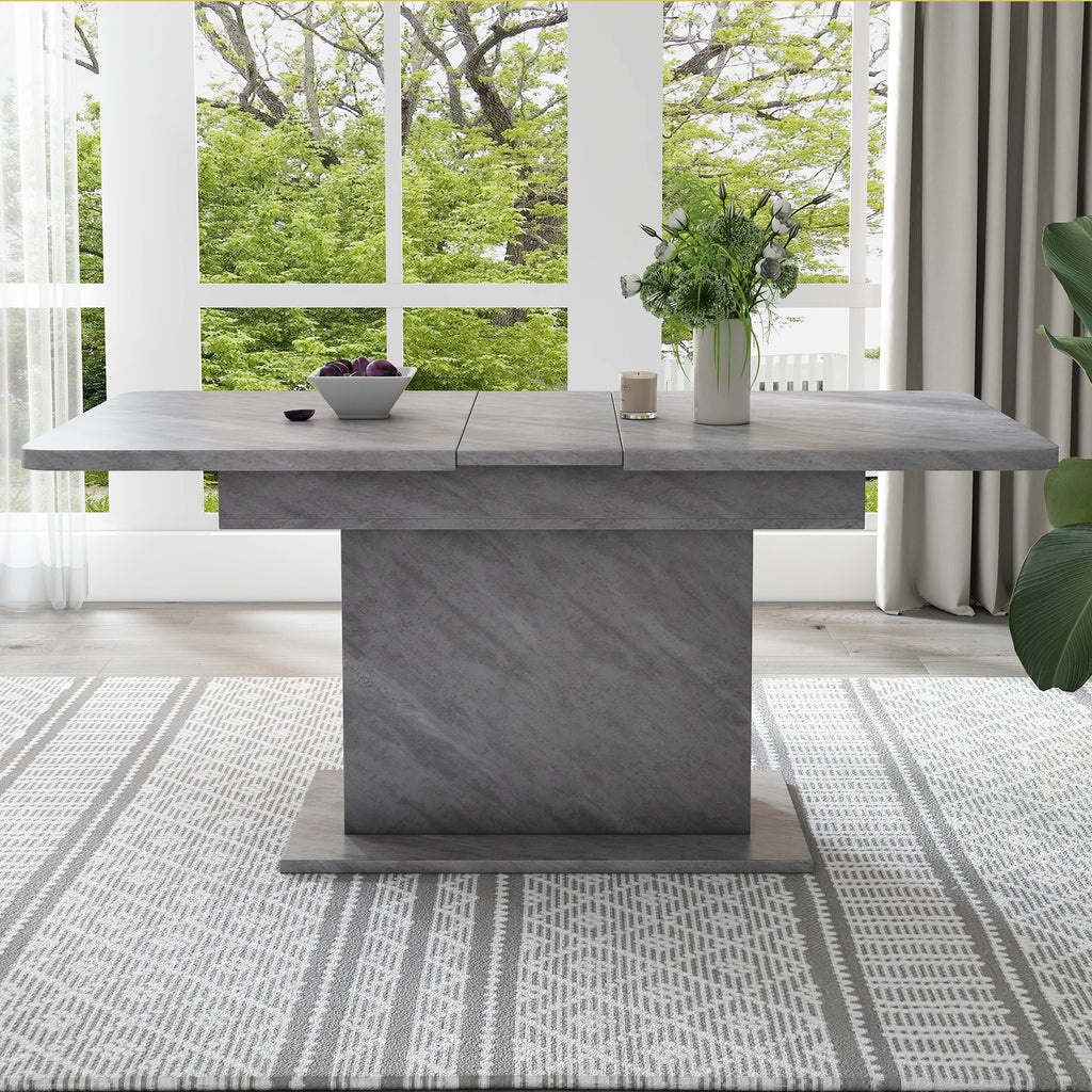 Table extensible avec rangement, structure fer