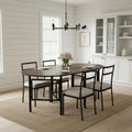Table pliante 150 cm à abattants, brun rustique