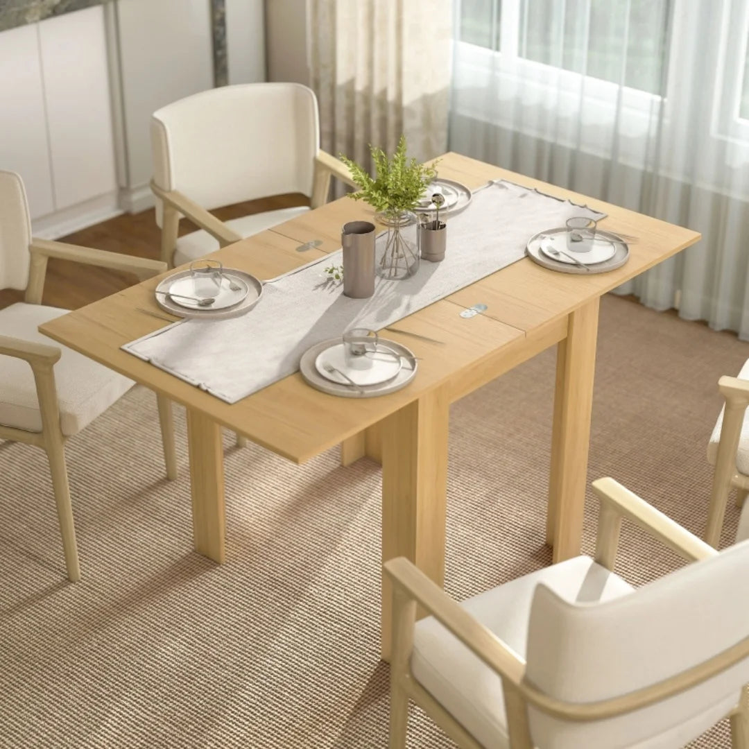 Table extensible compacte 70-140 × 80 cm