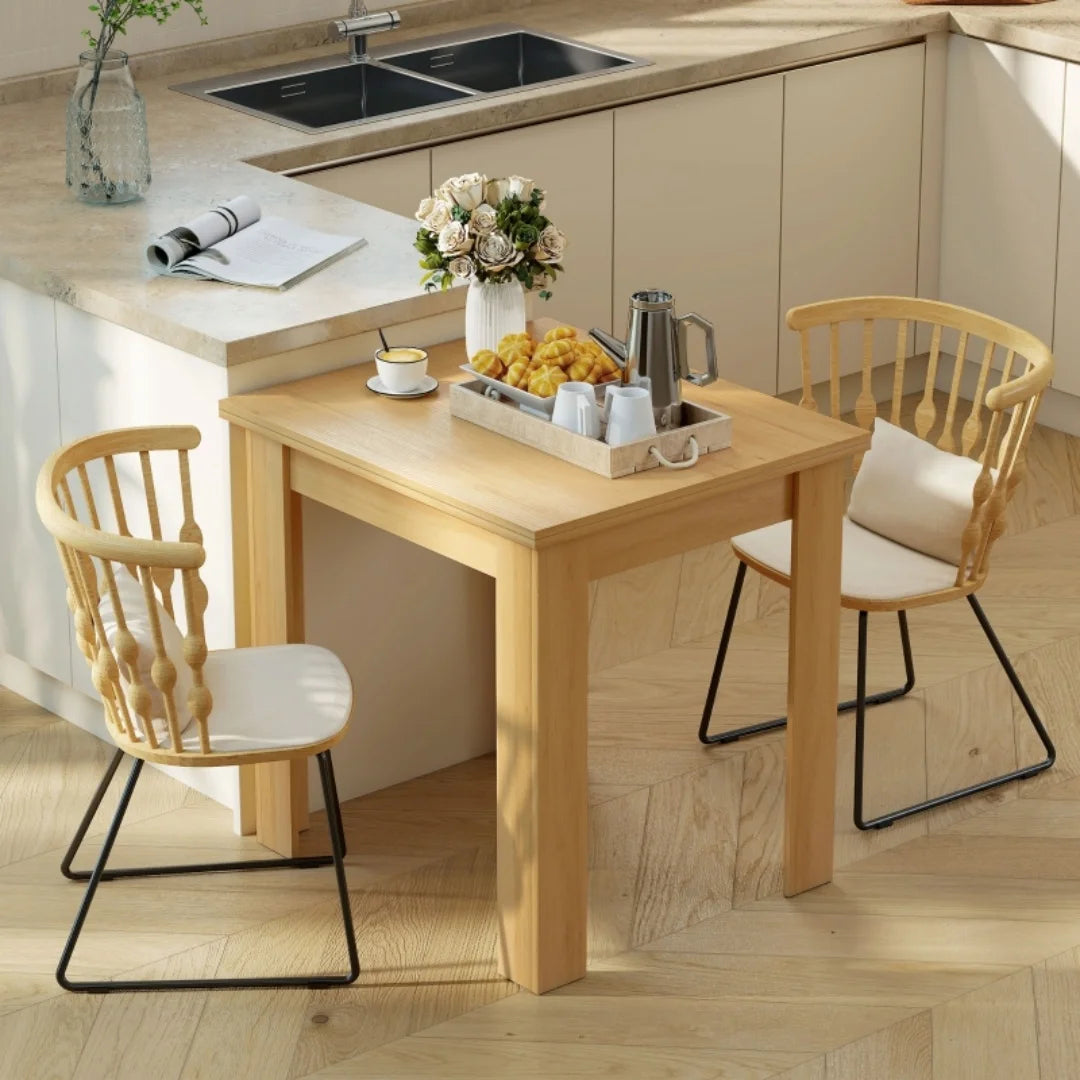 Table extensible compacte 70-140 × 80 cm