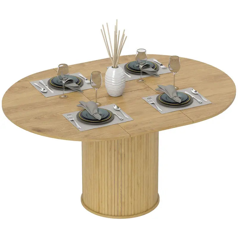 Table extensible 110-150 × 75 cm, bois naturel